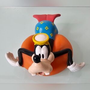 Disney Goofy Plush Bath Toy with Orange Float and Blue Hat